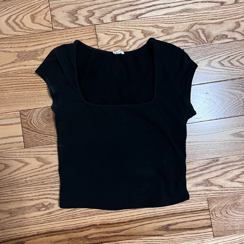 Garage Black Crop Top